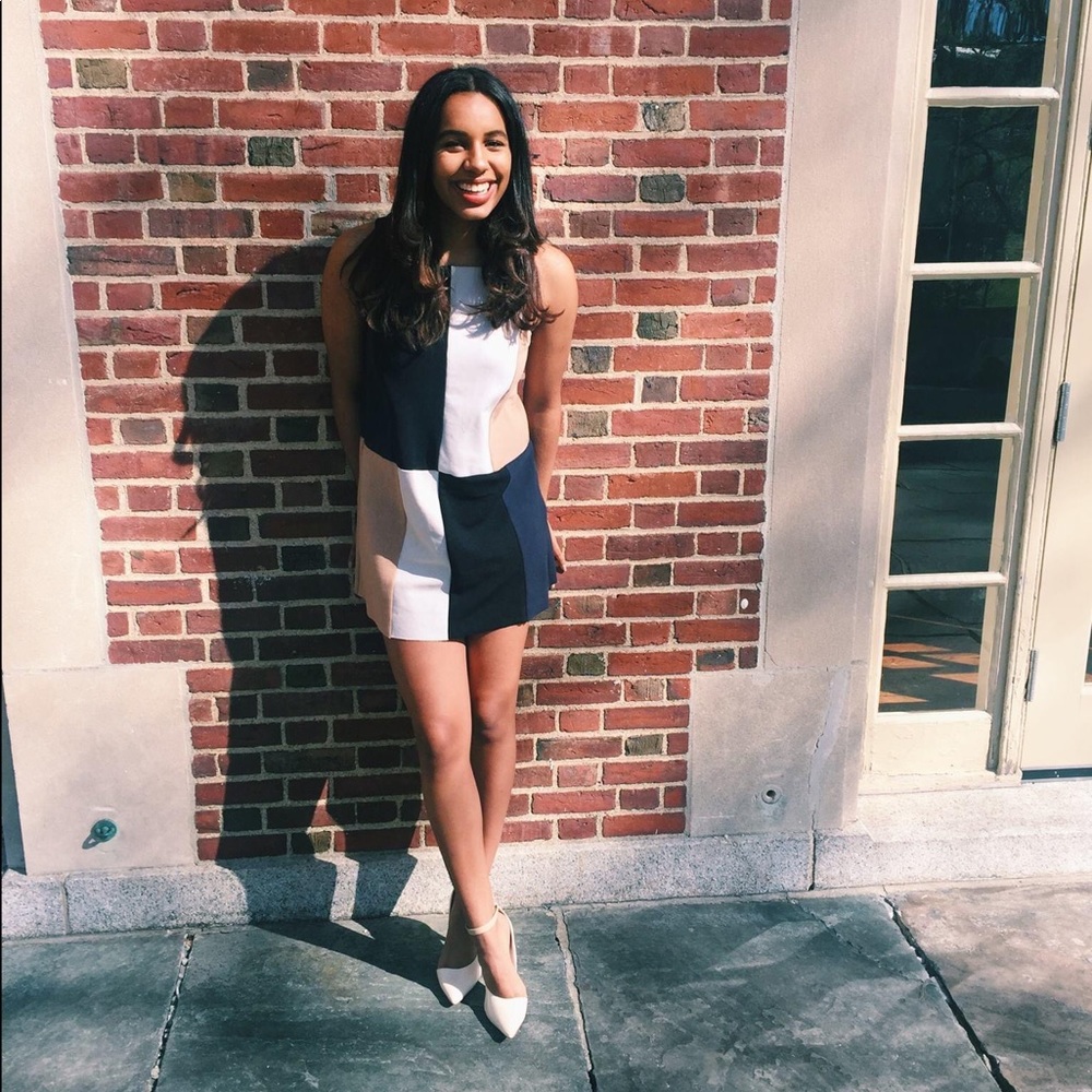 ❌SOLD❌Zara color block mini dress